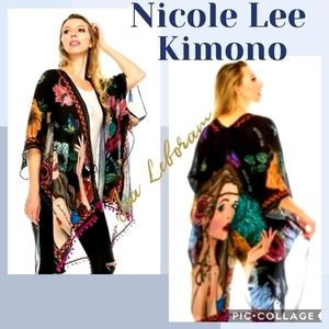 NICOLE LEE ANGELINA FOLLOWS DREAM PRINT KIMONO
